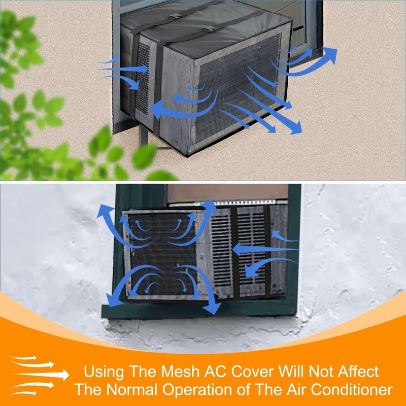 Demao AC Screen Cover for Outside Unit, 25.6" W ×