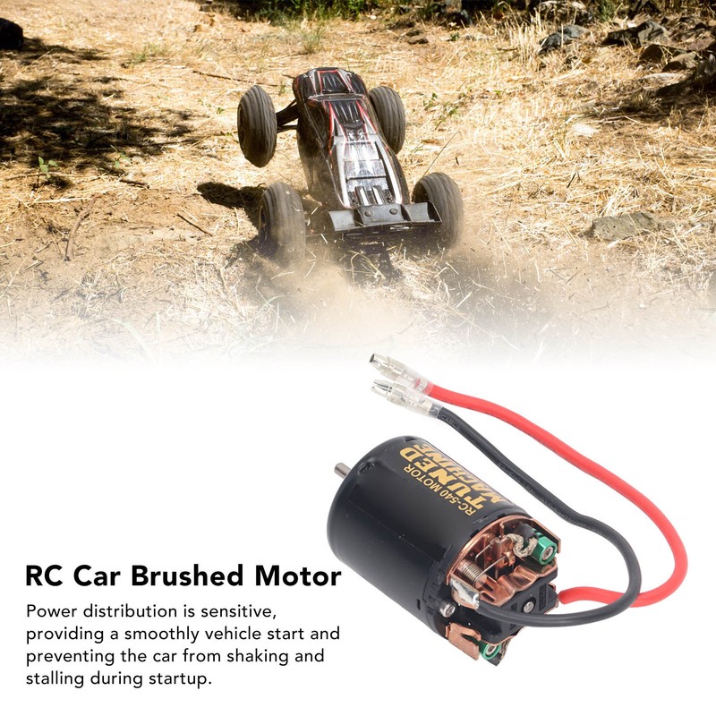 RC Car Motor Gearbox Kit External Carbon Brush 540 Brushed