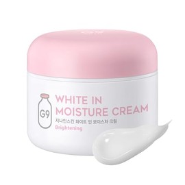 G9SKIN White In Moisture Cream - Crema hidratante facial y corporal con textura de pudín lechoso para piel seca y opaca, 3.52 oz