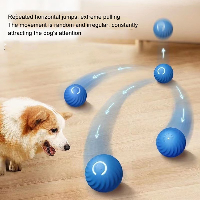 Interactive Dog Ball Toy Multipurpose Automatic Moving Bouncing Low Noise