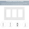 3-Gang Switch Outlet Wall Plate Cover Decorator Electrical Faceplate for