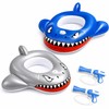 2-Pack Shark Pool Floats for Kids – Ride-On Inflatable Toys