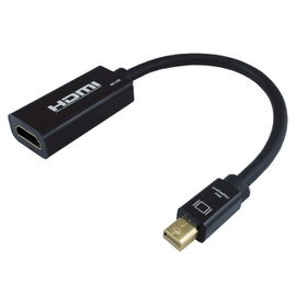 Horik Mini DisplayPort to HDMI Adapter 10cm Mini DisplayPort Male to HDMI Female MDPHDF01-178BK Black