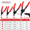 Doaho 10pcs Snap Ring Pliers Set with Straight/Bent Jaw,Storage Case