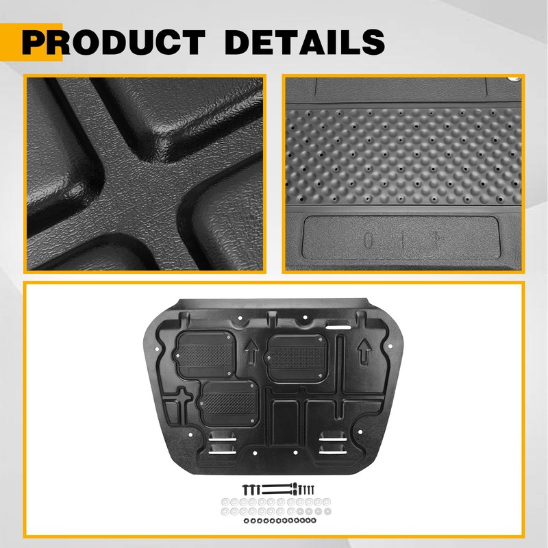 KUAFU Engine Splash Shield Compatible with 2016-2020 Honda Civic Sedan