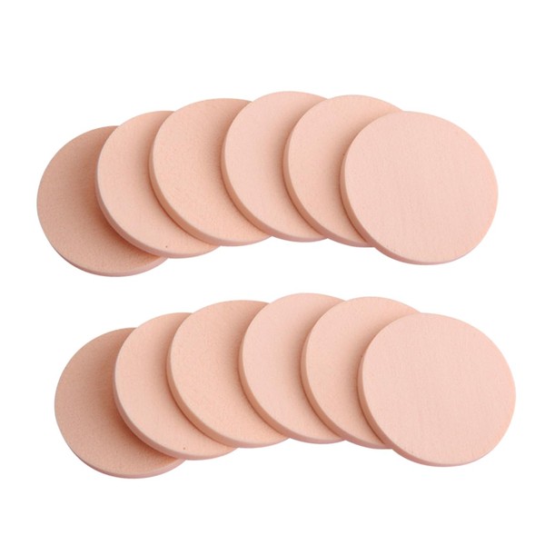 VICASKY 24pcs Dual-sided Round Makeup Sponges for Wet and Dry