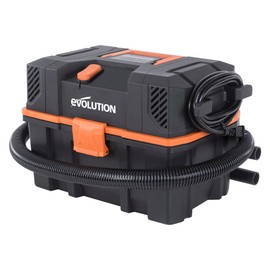 Evolution R15VAC 4-Gallon Wet Dry Shop Vac with Accessories | Heavy-Duty Vacuum & Blower | 70 CFM Airflow | Bagless Shop Vacuum for Jobsite Garage & Workshop | On-Board Storage | Compact & Portable