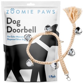 Zoomie Paws Training Dog Door Bells to Go Outside - Jingle Bells, 1-Pack