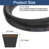 sourcing map 3L520 Classic Wrapped Rubber V-Belt, 52"(1321mm) Outside Circumference,