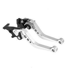 1 * Pair of Clutch Brake Lever-Duokon 1 Pair of 22mm 7/8" CNC Aluminum Motorcycle Clutch Lever Brake Handle Levers Universal Brake Lever Handle Double Disc Brake Master Cylinder Hydraulic