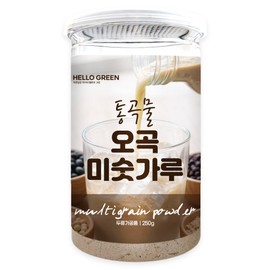 헬로우그린 국내산 세척해서 볶은 통곡물 오곡 미숫가루, 250g, 1개 Hello Green Domestic Roasted Whole Grain Multigrain Powder, 250g, 1 piece