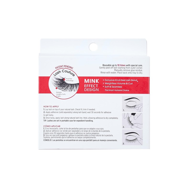 KISS Faux Mink, False Eyelashes, 'Muse', 14mm, Includes 2 Pairs