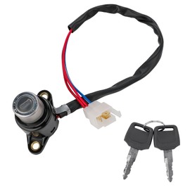 WMPHE Ignition Switch Lock Cylinder with 2 Keys Replacement for 35100-MCK-A00 Compatible with Honda VT1100C Shadow Spirit VT1100C2 Shadow Sabre VT1100C3 Shadow Aero 2001-2007