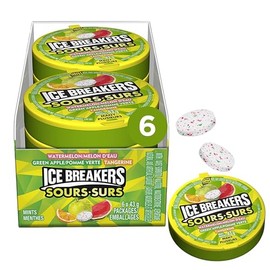 Ice Breakers Sour Fruits, 43g/1.5oz Pucks, (6ct) {Imported from Canada}