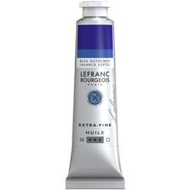 Lefranc Bourgeois, oil-based paint, Ultramarine Blue Green Shade, 40ml