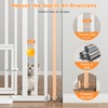 78.7" Extra Tall Pet Gate with Cat Door, 27"-37" Wide