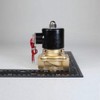 Brass Electric Solenoid Valve, 1/2" 24V DC DN15 Normally Closed