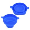 Microwavable Popcorn Bowl with Transparent Lid and Handle Collapsible Silicone