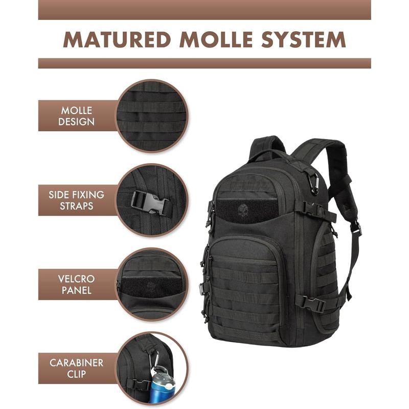 Tactical Laptop Backpack Military Backpack for Men Black Tactical Bag