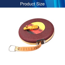 Hegebeck Closed Reel Tape Measure 66 Ft/20M Long Round Box Double-Sided Scale Retractable Non-deformable Tape Measure for Sports Yard 1 Piece