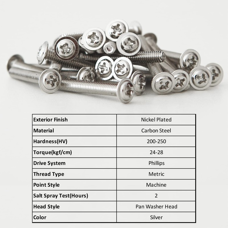 WELLOCKS Cabinet Handles Screws | M4 × 40mm Machine Screws