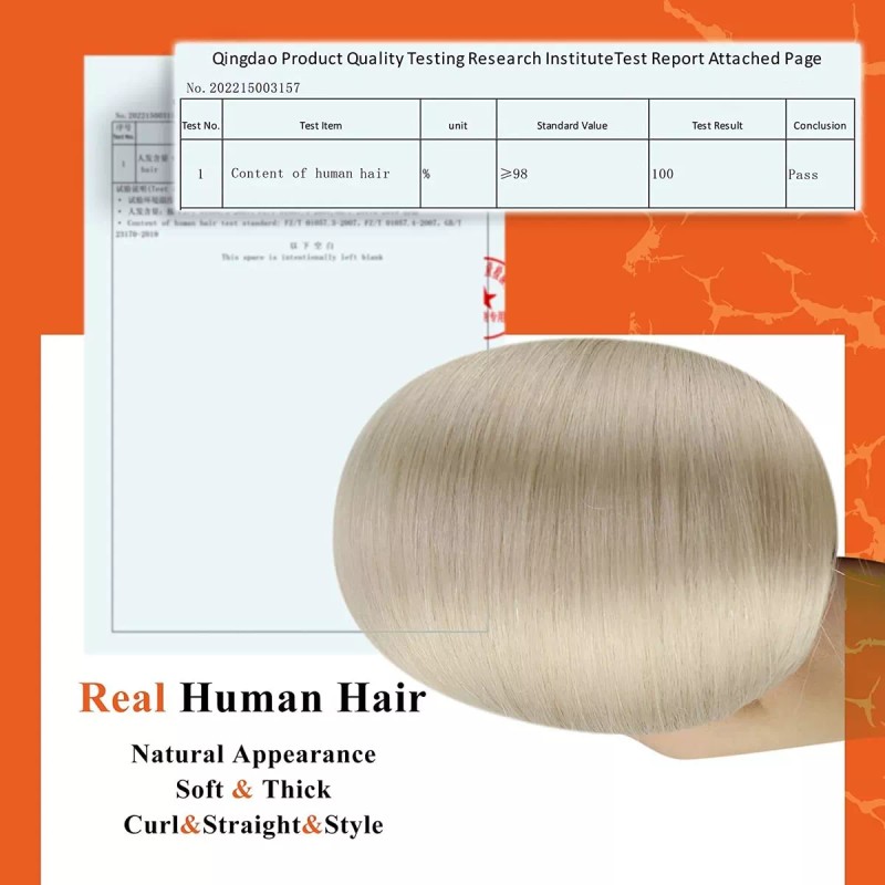 Full Shine Extensiones Cabello Humano 16in 50pz 40gr Platino Blonde