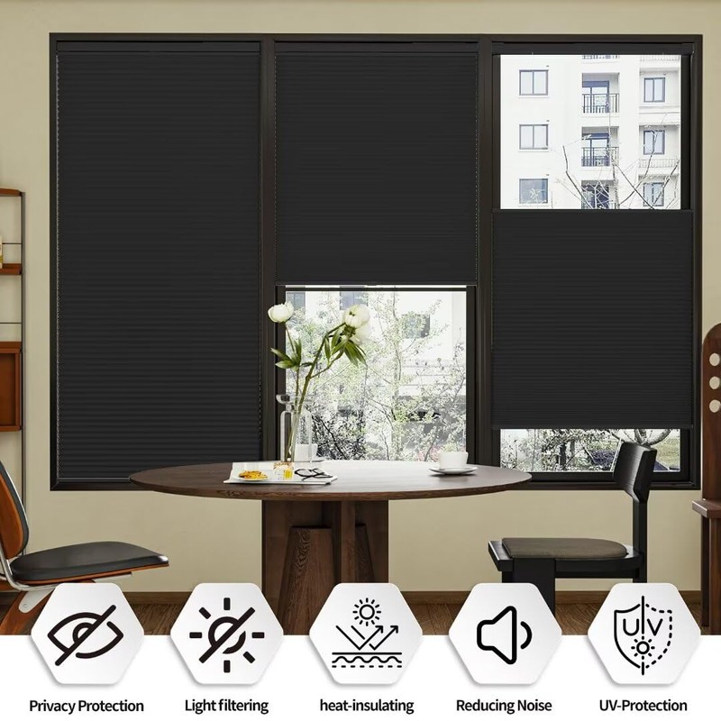 Myshade Custom 1.5 Inch No Drill No Tools Cellular Shades