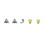 Light Bells and Lantern Switch Sticker Set with 5 Switch