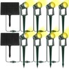 ZYAN 13FT(2x6.5FT) Solar Landscape Lights Extension Cable, Suitable for ZYAN