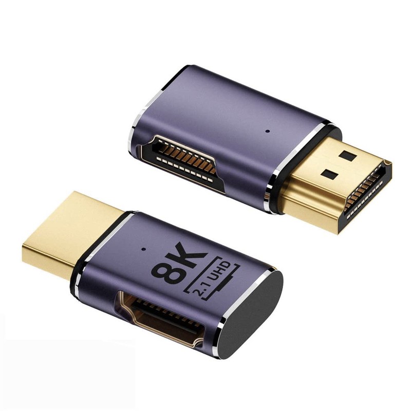 cablecc Adaptador de extensión HDMI macho a HDMI 2.1 hembra,