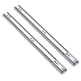 Ravinte 5 Pairs 10 Pack Full Extension Ball Bearing Drawer Slides Soft Close Silver Drawer Rails Track 24 Inch Side Mount