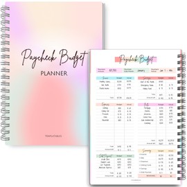 Paycheck Budget Planner - Undated Financial Organizer for Weekly, Bi-Weekly, and Monthly Budgeting and Expense Tracking | A5 Rainbow