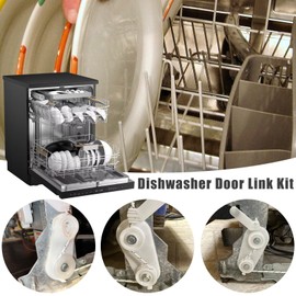 Premium Repair Dishwasher Door Set 8194001, Door Balance Link Kit for Kitche Nnaid Kenmore Whirlpool Maytag Jenn AAir Ammana, Replaces Part 1059756, 8194001VP, 8270018