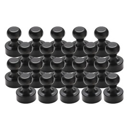 Orirya Magnetic Pins, Small, Strong Magnetic Push Pins, For Refrigerators, Whiteboards, Memo Fixing, Convenient Goods, Office Supplies, Metal, Thumb Tacks Shaped, 0.5 x 0.6 inches (12 x 16 mm), Set of