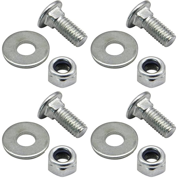 4PK 710-0451 784-5581A 5/16-18" Skid Shoe Mounting Bolts for Cub Cadet MTD 736-0242 712-04063 784-5580 Snow Blower Skid Shoes