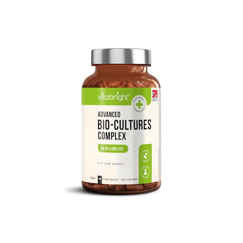 VitaBright Bio Cultures Complex | 45 Billion CFU Live Bacterial