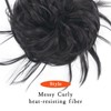 Tousled Messy Bun Hair Piece Hair Extension Tousled Updo Elastic