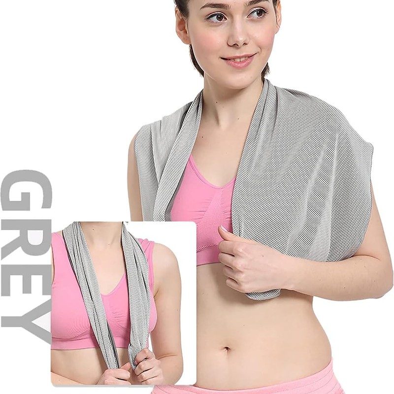 4 Pack Cooling Towels, 100x30cm Ice Sports Towels with Waterproof