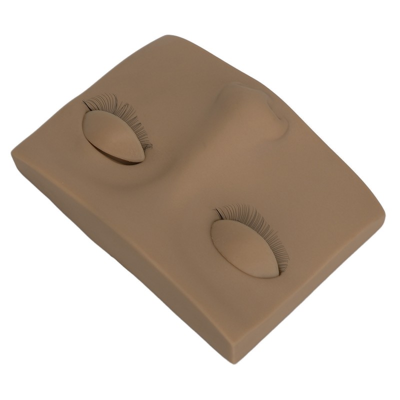 Eyelash Practice Mannequin Face Silicone Lash Mannequin Head with Double