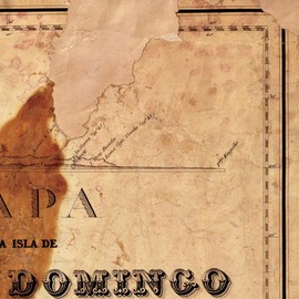 Antiguos Maps - Grande Mapa de la Isla de Santo Domingo (Haiti & Dominican Republic) Circa 1858 - Measures 24 in x 46 in (610 mm x 1168 mm)