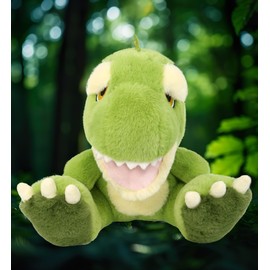 DolliBu T-Rex Dinosaur Eco-Friendly Stuffed Animal – Soft Huggable T-Rex, Adorable Prehistoric T-Rex Plush Toy, Cute Cuddle Gifts, Super Soft Plush Doll Animal Toy for Kids and Adults – 9 Inches