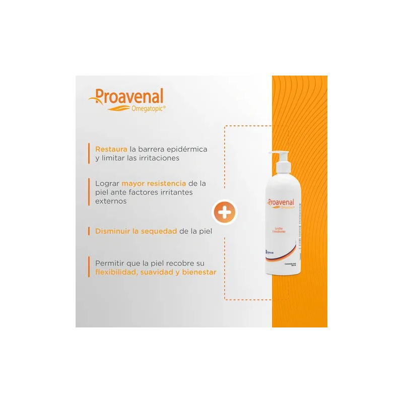 Proavenal Omegatopic Leche Emoliente Hidratante 500ml | Hidratación Avanzada para