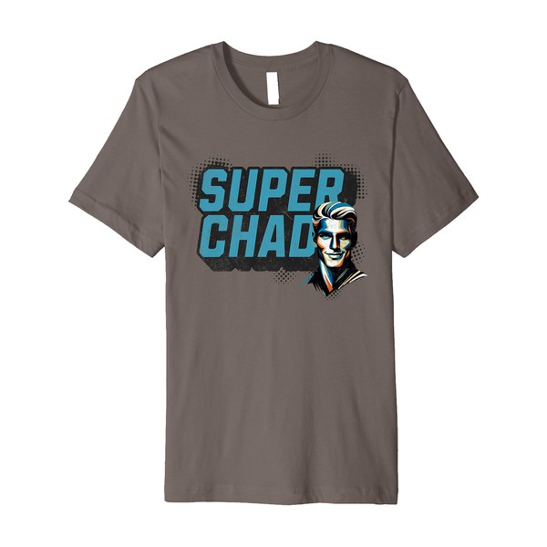 The Hilarious Chad Face Vibes: Funny Viral Meme Premium T-Shirt