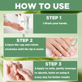 Pack of 3 Nail Care with Tea Tree Oil, Vitamin E & Aloe Vera for Nourished Fingernails and Toenails, with Nail File and Cuticle Pusher
