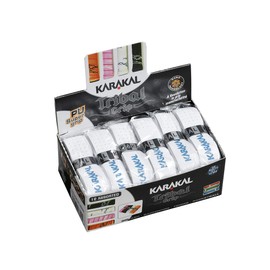 KARAKAL KJ 680W PU SUPER GRIP Tribal Grip 12 White Grip Grip for All Racquet Sports, 12 Pieces 1 Set