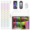 6Pcs Under Cabinet Lights Kit,Music Sync Color Changing LED Lights