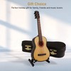 Guitar Model Lifelike Decorative Wooden Miniature Guitar Ornament for Christmas