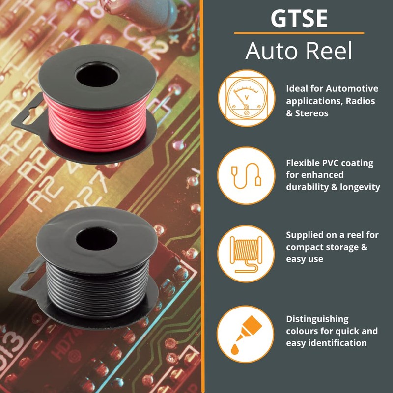 GTSE 17 AWG 1.00mm², Auto Cable - Single Core, 8A