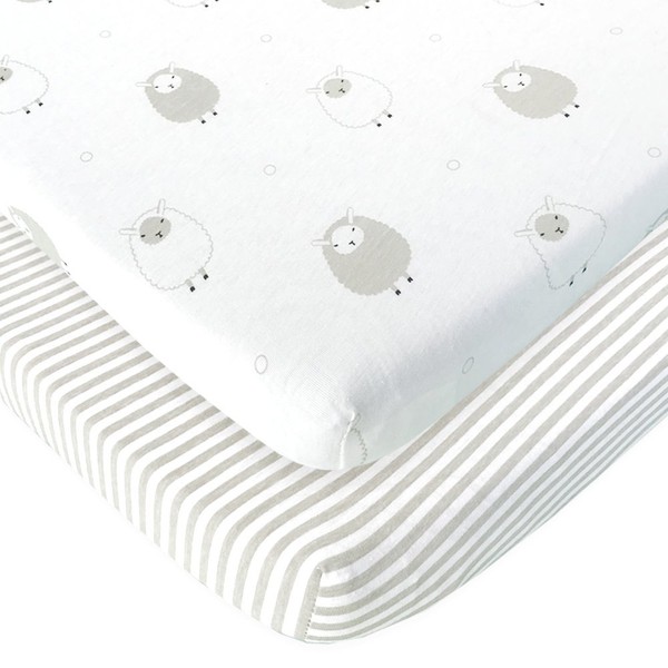 Bassinet Fitted Sheets Compatible with MiClassic Bassinet – Fits 20