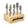 Tungsten Carbide Burr Set 1/4" Shank 8PC Double Cut Rotary